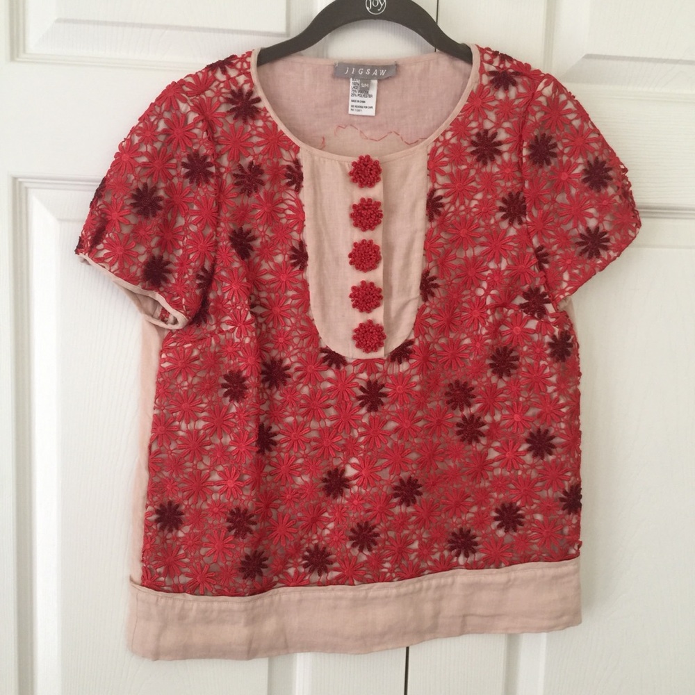 Jigsaw Crochet/Lace Top